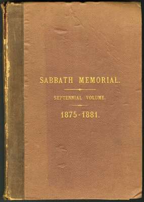 The Sabbath Memorial