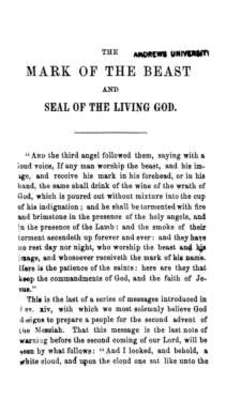 The Mark of the Beast and Seal of the Living God