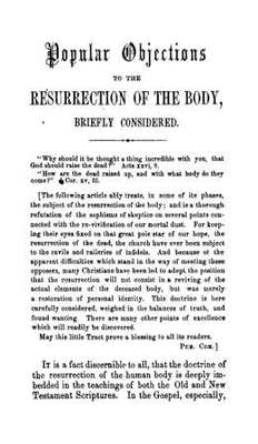 Popular objections to the resurrection of the body