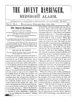 Advent Harbinger and Midnight Alarm | September 18, 1844