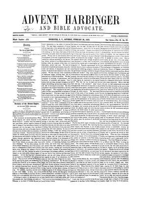 Advent Harbinger | February 26, 1853