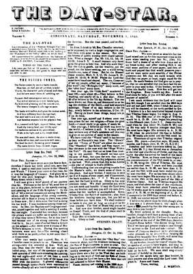 The Day-Star | November 1, 1845