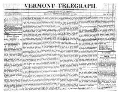 Vermont Telegraph | January 17, 1838