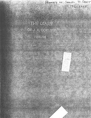 The Diary of J. A. Corliss