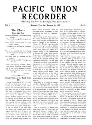 Pacific Union Record | January 24, 1907