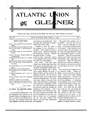 Atlantic Union Gleaner | March 1, 1905