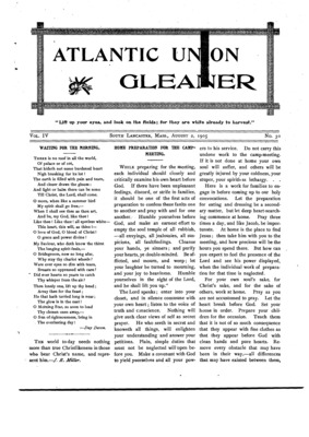 Atlantic Union Gleaner | August 2, 1905