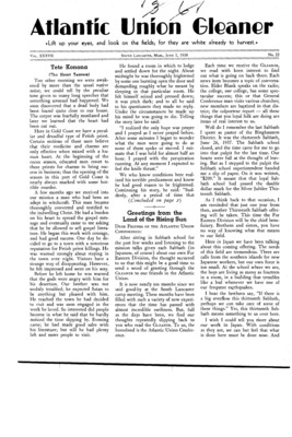 Atlantic Union Gleaner | June 1, 1938
