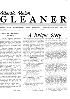 Atlantic Union Gleaner | November 1, 1949