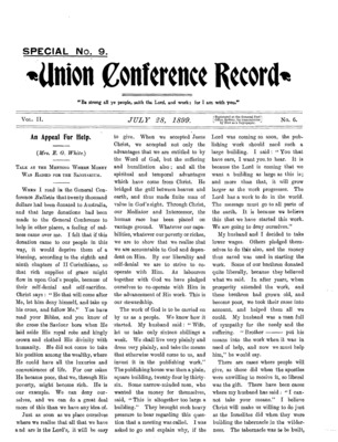 Union Conference Record | July 28, 1899
