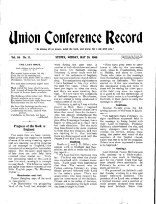 Union Conference Record | May 28, 1906