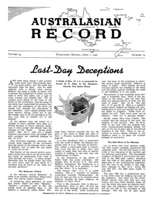 Australasian Record | April 1, 1940