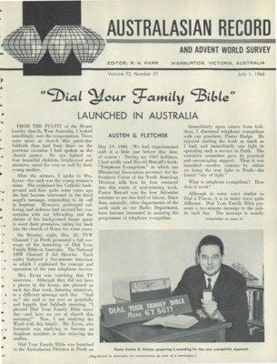 Australasian Record and Advent World Survey | July 1, 1968