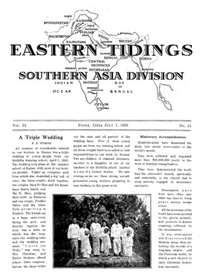 Eastern Tidings | July 1, 1929