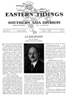 Eastern Tidings | June 1, 1932