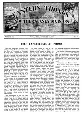 Eastern Tidings | November 15, 1939