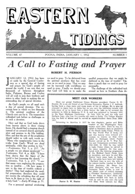 Eastern Tidings | January 1, 1952