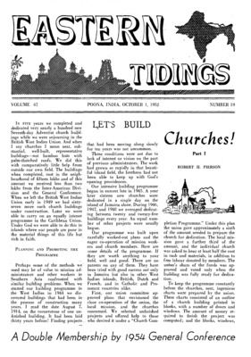 Eastern Tidings | October 1, 1952