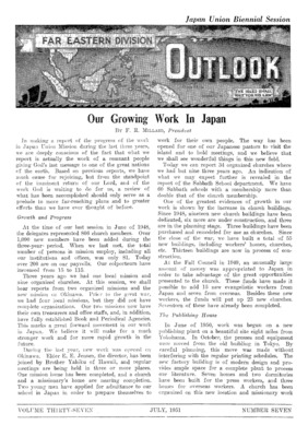 Far Eastern Division Outlook | July 1, 1951