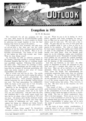 Far Eastern Division Outlook | January 1, 1953