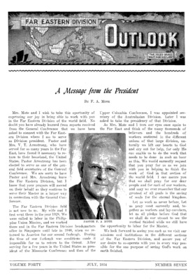 Far Eastern Division Outlook | July 1, 1954