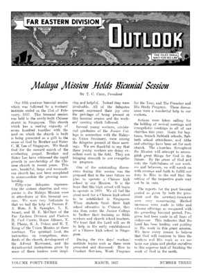 Far Eastern Division Outlook | March 1, 1957