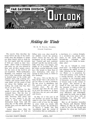 Far Eastern Division Outlook | April 1, 1957