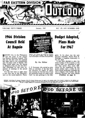 Far Eastern Division Outlook | January 1, 1967