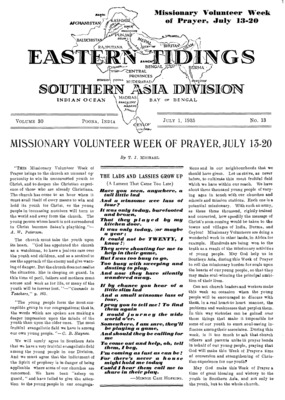 Eastern Tidings | July 1, 1935