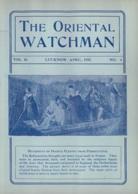 The Oriental Watchman | April 1, 1915