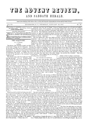 Advent Review, and Sabbath Herald | January 20, 1853