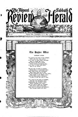 Advent Review and Sabbath Herald | May 4, 1922