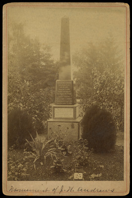 Grave marker of John N. Andrews and Edith Andrews