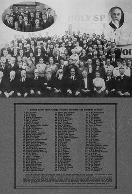 Former Battle Creek College Teachers, Students, and Members of Board at the 1913 General Conference Session