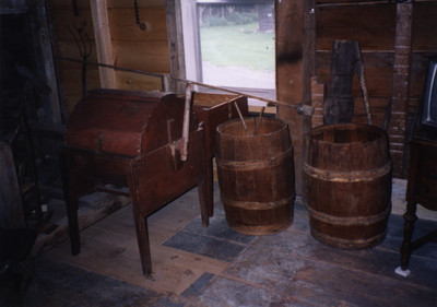 Barrels found in an upper attic at William Miller's homesite