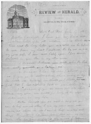 James White to Dudley Canright, Jul. 13, 1881