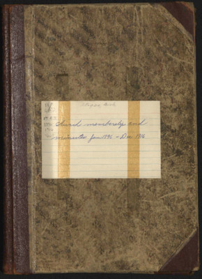Allegan Adventist Church Record Book: 1896-1916