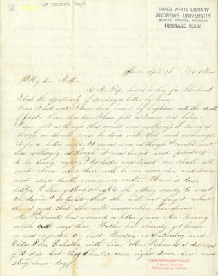 Charles L. Fitch to Zerviah Fitch - Apr. 16, 1844