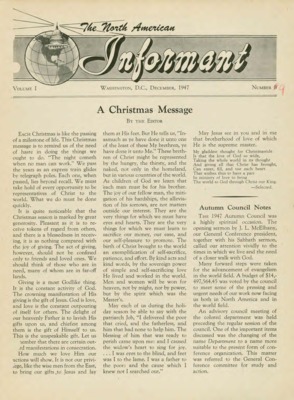 North American Informant | December 1, 1947
