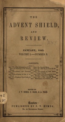 The Advent Shield, and Review | January 1, 1845
