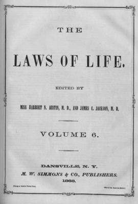 The Laws of Life | January 0, 1863