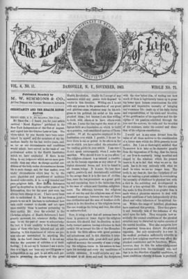The Laws of Life | November 0, 1863