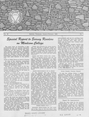 Madison Survey and Alumni News | January 0, 1964