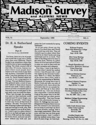 Madison Survey and Alumni News | September 0, 1990