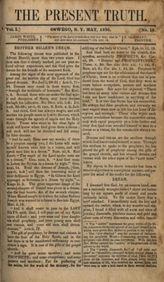 The Present Truth | May 1, 1850