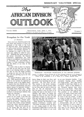 The African Division Outlook | April 1, 1931