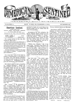 American Sentinel | November 8, 1894