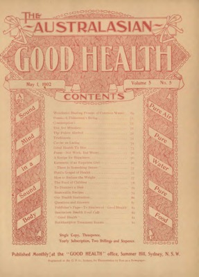 The Australasian Good Health | May 1, 1902