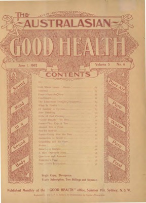 The Australasian Good Health | June 1, 1902