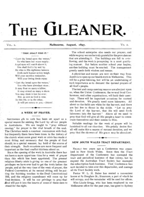 The Gleaner | August 1, 1897